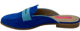 Isaac Mizrahi Always Isaac Size US 7.5 M Women's Casual Slide Mules Lagoon Blue