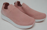 Isaac Mizrahi Live! Size 8.5 M Women's Fly Knit Slip-On Trainer Shoes Soft Pink
