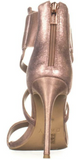 DKNY Lil Sz US 10 M Women's Strappy Leather High Heel Stiletto Sandals Rose Gold