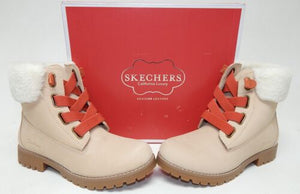 Skechers Cypress Big Plans Sz 8.5 M EU 38.5 Women Nubuck Hiking Boots Sand 44341 - Texas Shoe Shop