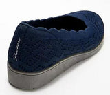 Skechers Cleo Flex Wedge New Days Size 8.5 M EU 38.5 Women's Slip-On Shoes Navy