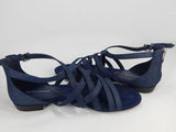 Marc Fisher Play 2 Size US 8 M Women's Cross Weave Strappy Stretch Sandals Blue