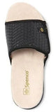 Spenco Charlotte Size US 6 D WIDE EU 36 Women's Leather Adjustable Slide Sandals