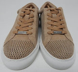 J/Slides Lorrie Size US 10 M Women's Suede Perforated Lace-Up Casual Shoes Sand
