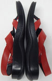 Aerosoft Deke Size US 8 M EU 39 Women's Slingback Ankle Strap Thong Sandals Red - Texas Shoe Shop
