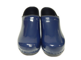 3 Pairs of Bjork Size EU 40 (US 9) Women's Patent Leather Clogs Navy Blue - Texas Shoe Shop