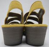 Fly London Woze Size EU 40 M (US 9-9.5) Women's Leather Strappy Sandals Yellow