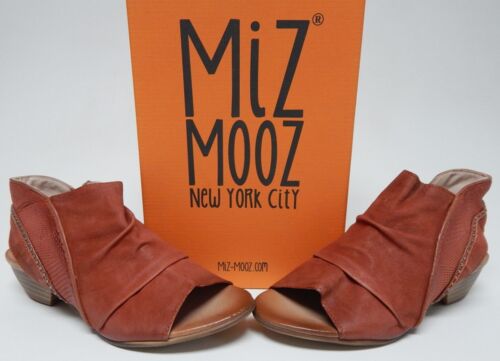 Miz Mooz Cailey Sz EU 37 W WIDE (US 6.5-7) Women's Leather Strappy Sandals Rust