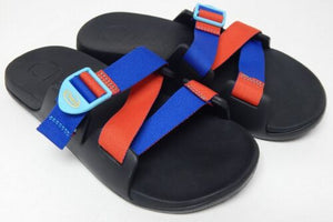 Chaco Chillos Slide Size US 9 M EU 42 Men's Sports Sandals Blue/Orange JCH108645