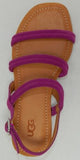 UGG Mytis Sz 7 M EU 38 Women's Suede Slingback Flat Sandals Dragon Fruit 1121594