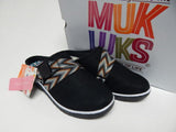 Muk Luks Boardwalk Promenade Size US 7.5 M Women's Mules Slip-On Shoes Black