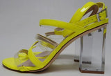 Nine West Fazzani Size US 9.5 M Women's High Block Heeled Strappy Sandals Yellow