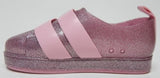 Mini Melissa Go Sz 5 M (T) EU 19/20 Toddler Girl Double Strap Shoes Pink Glitter