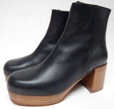 Intentionally Blank Speed Size EU 38 (US 8 M) Women's Leather Ankle Boots Black