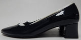 Bandolino Aleth Size 8.5 M Women's Almond Toe Dress Block Heel Pumps Dark Blue