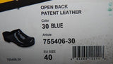 Bjork Open Back Size EU 40 (US 9 M) Women's Patent Leather Clogs Blue 755406-30