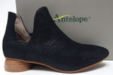 Antelope L22 Rey Size EU 36 (US 5.5-6 M) Women's Leather Booties Black Metallic