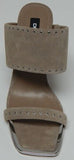 DKNY Lalina Sz 7.5 M EU 38 Women's Oiled Suede Dress Sandals Warm Taupe K2073310