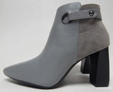 Aerosoles Final Word Size US 10 M Women's Leather Pointed Toe Ankle Booties Gray