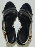 Louise et Cie Nabila Size US 6 M EU 36.5 Women's Leather Stiletto Sandals Black