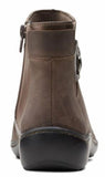 Clarks Cora Tropic Sz US 10 M EU 41.5 Women's Leather Ankle Booties Taupe Combi