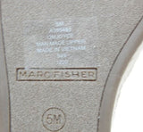 Marc Fisher Joyce Size 5 M Women's Espadrille Strappy Platform Sandal Lite Latte