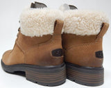 UGG Harrison Cozy Lace Size US 8 M EU 39 Women's WP Suede Boots Chestnut 1130440