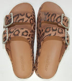 J/Slides Simply Size US 10 M Womens Adjustable EVA Platform Slide Sandal Leopard