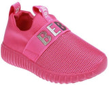 bebe Girls Size US 5 M (T) Toddlers Girls Mesh Shoes Walking Sneakers Fuchsia