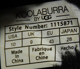 Koolaburra by UGG Graisen Size US 10 M EU 43 Men's Suede Slip-On Slippers Black