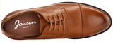 Jousen MY627 Size US 8 M EU 41 Men's Cap Toe Formal Oxford Dress Shoes Brown