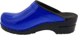 Bjork Open Back Size EU 40 (US 9 M) Women's Patent Leather Clogs Blue 755406-30