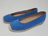 Isaac Mizrahi Live Sz US 10 M Womens Suede Espadrille Slip-On Shoes Coastal Blue