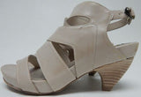 Max Studio Manila Sz US 6 M Women's Leather Ankle Strap Open Toe Sandals Stone