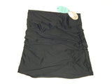 prAna Brigi Sz Small (S) Wide Waistband Shirred Mid Thigh Faux Wrap Skirt Black - Texas Shoe Shop
