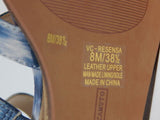 Vince Camuto Resensa Size 8 M EU 38.5 Women's Leather Ankle Strap Sandals Bluesy