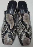 Marc Fisher Fanna 2 Size US 7 M Women's Stacked Block Heeled Mules Snake Natural