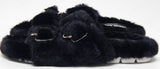 Urban Sport by J/Slides Babee Size US 8 M Women's Faux Fur Slide Slippers Black