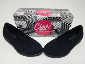 Skechers Cleo Flex Wedge New Days Size US 10 M EU 40 Women's Slip-On Shoes Black