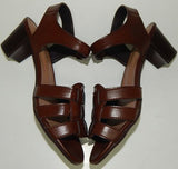 Pierre Dumas Flexibles Nola-3 Size 8 M Women's Block Heel Strappy Sandal Cognac