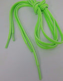 Green White Round Athletic Shoe Laces 54" inches will work for 8 pair of eyelets