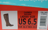 Baretraps Carmen Size 6.5 M EU 36.5 Women's Motorcycle Tall Riding Boots Brown