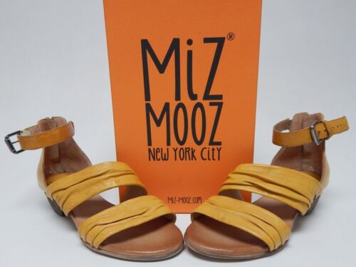 Miz Mooz Cassie Size EU 38 W WIDE (US 7.5-8) Women's Leather Sandals Marigold
