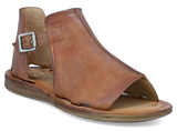 Miz Mooz Found Size EU 37 W WIDE (US 6.5-7) Women's Leather Strappy Sandals Sand