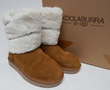 Koolaburra by UGG Dezi Short Sz 6 M EU 37 Women's Mid Calf Winter Boots Chestnut