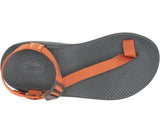 Chaco Bodhi Size US 9 M EU 42 Men's Toe Loop Sport Sandals Orange Rust JCH108387