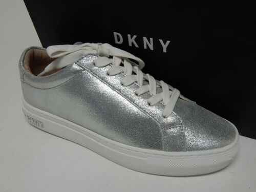 DKNY Court Sz US 6.5 M EU 37 Women's Sneaker Slip-On Shoes Glitz Metallic Silver