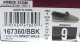 Skechers Cozy Lite Sweet Walk Sz 9 M EU 39 Women's Slip-On Slippers Black 167360