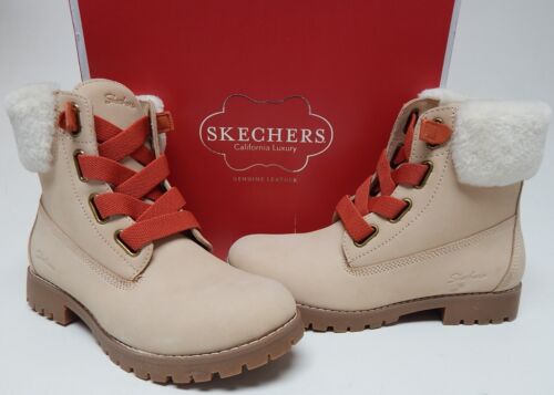 Skechers Cypress Big Plans Sz US 9 M EU 39 Women Nubuck Hiking Boots Sand 44341