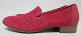 Clarks Juliet Hayes Size US 12 M EU 44 Women's Perf Suede Slip-On Shoes Fuchsia